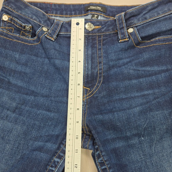 True Religion Jennie Curvy Mid Rise Super Skinny Jeans Dark Wash Women Size 33 - Picture 12 of 12